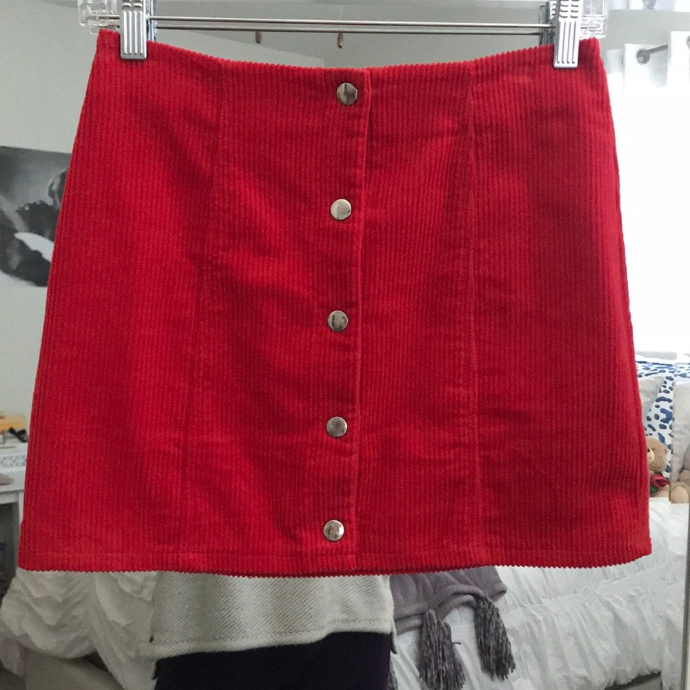 Red Forever 21 Skirt